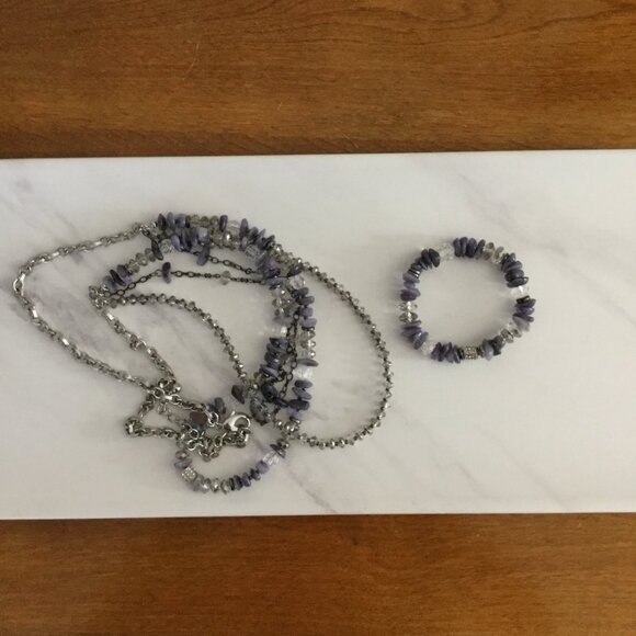 Chico's Bead Necklace and Bead Stretch Bracelet - Picture 10 of 11